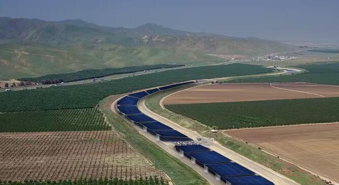 “第一个太阳能运河项目是加州水与能源空气和气候的胜利